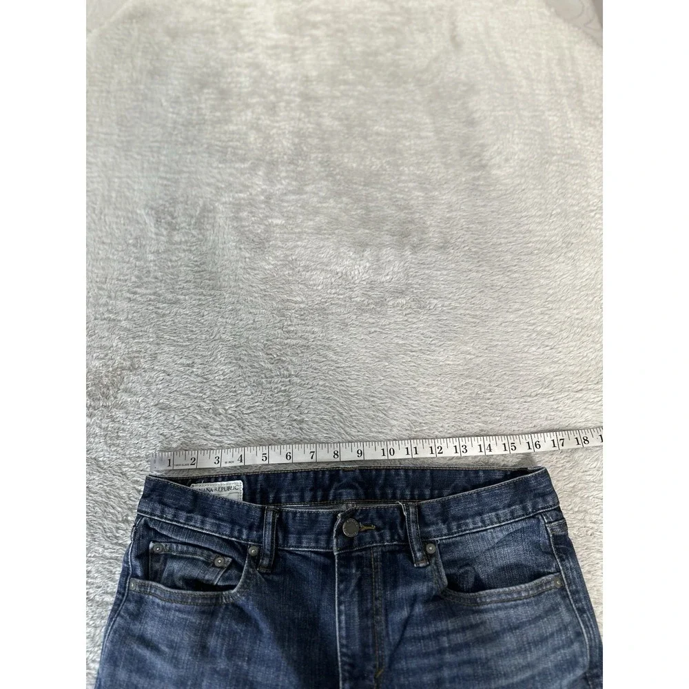 Banana Republic Slim Mens Blue‎ Denim Jeans Size 32x32 Act 32x31 Pants Stretch